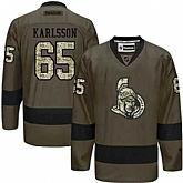 Glued Ottawa Senators #65 Erik Karlsson Green Salute to Service NHL Jersey,baseball caps,new era cap wholesale,wholesale hats